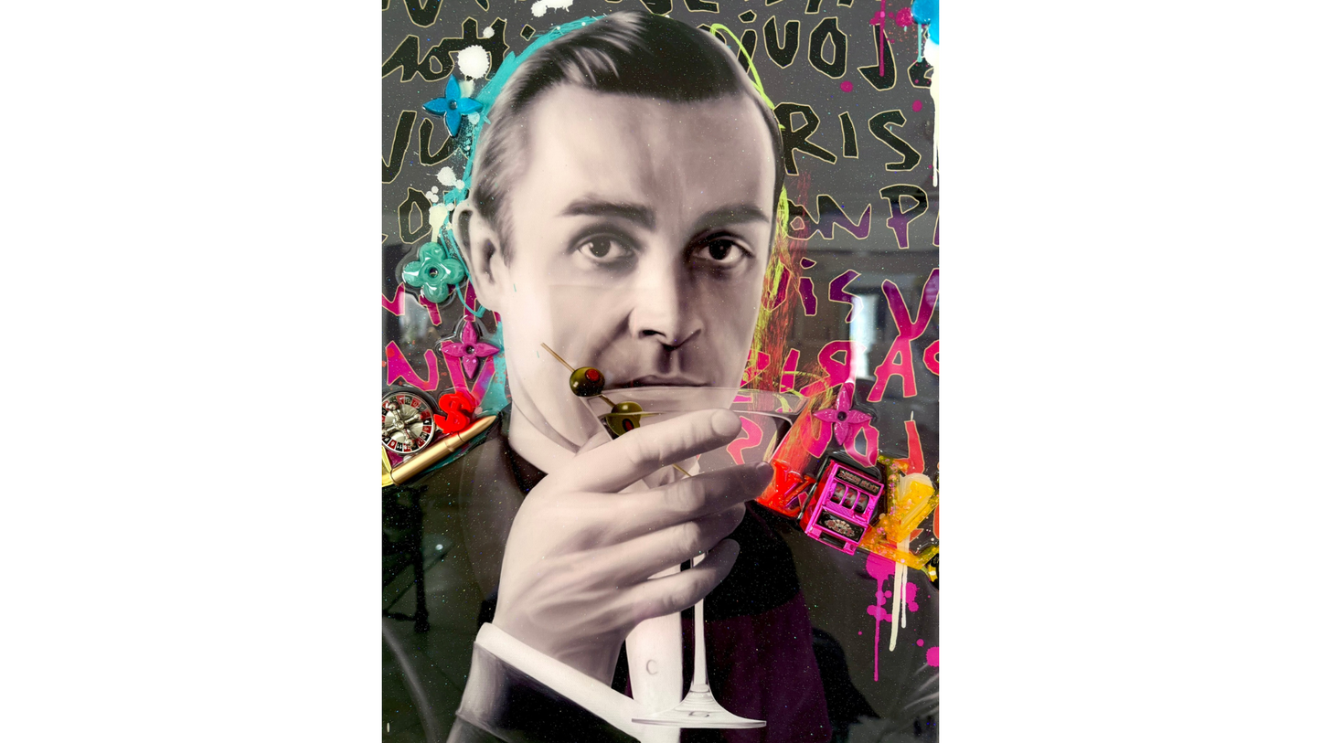 Shaken, Not Stirred (James Bond with Martini)