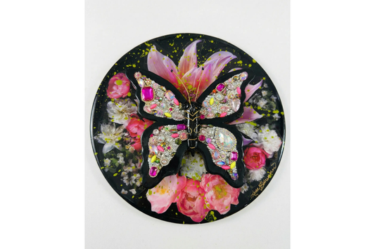 Pink round (The Jeweled Butterfly Collection)