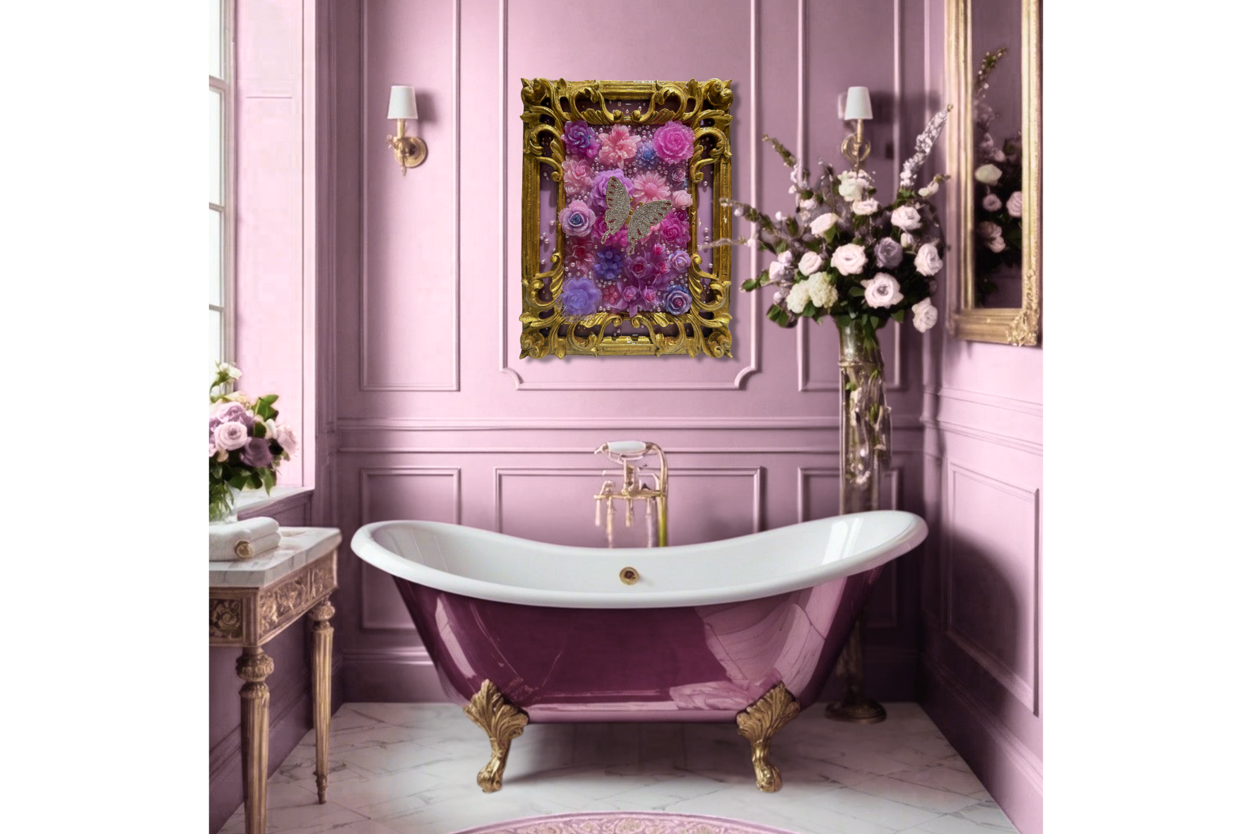 Butterfly On Flowers