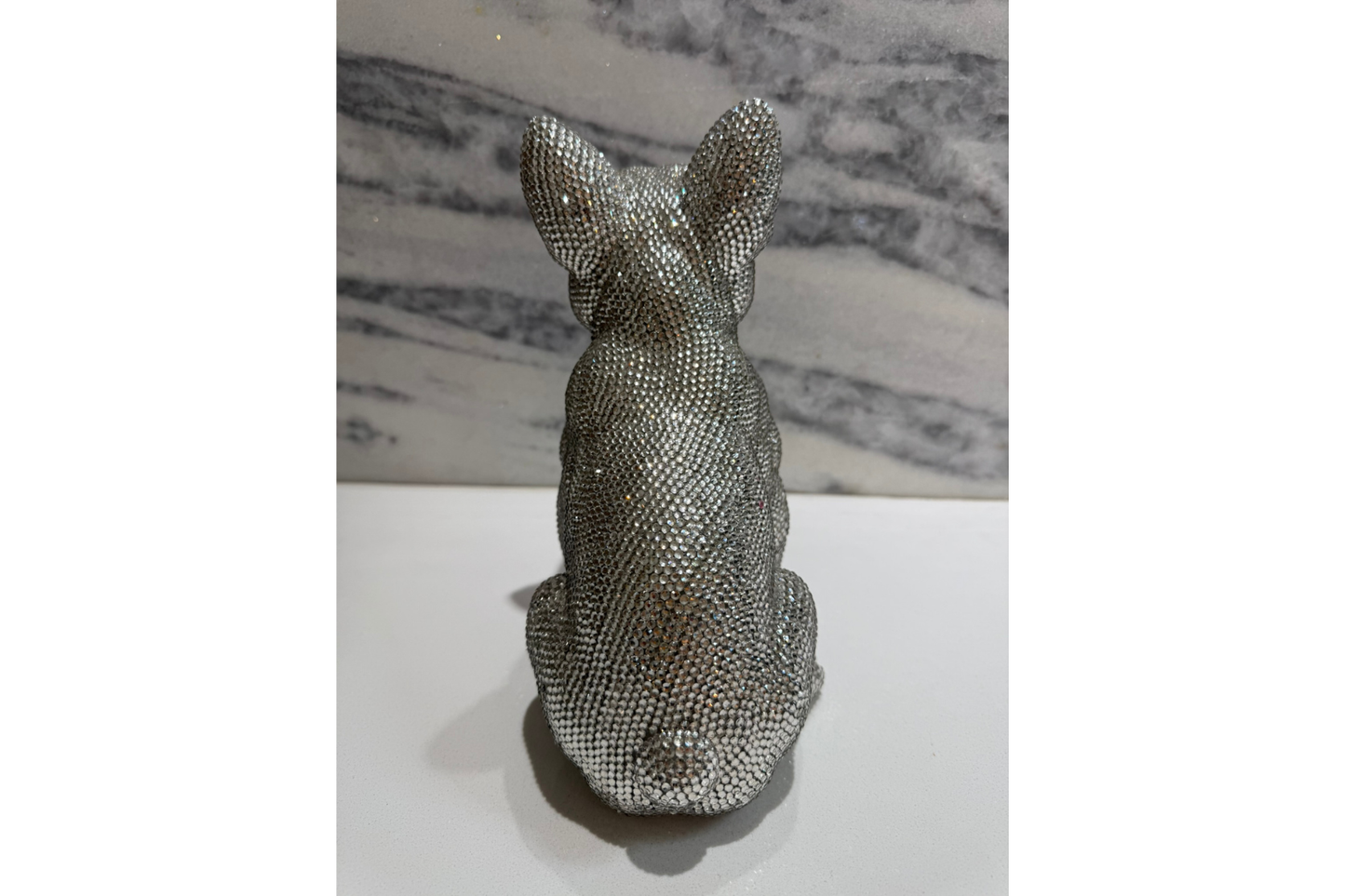 Crystal Frenchie - Silver