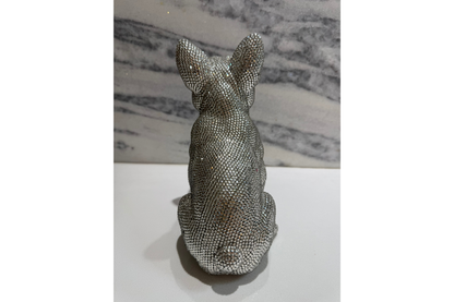Crystal Frenchie - Silver