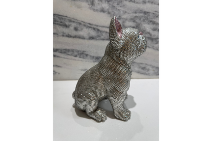 Crystal Frenchie - Silver